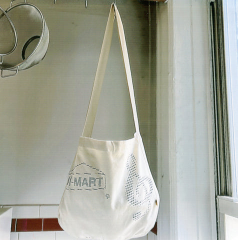 JI-MART ASCII Messenger Bag in Canvas